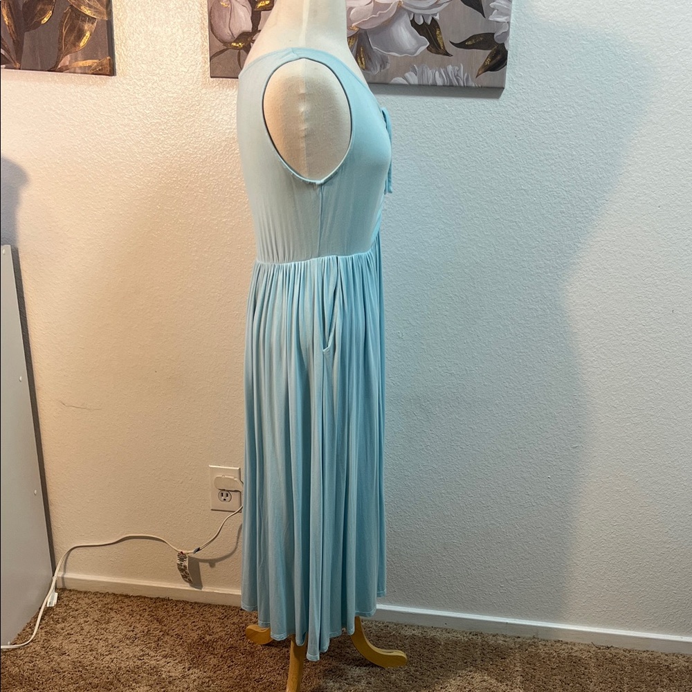 🎉HP🎉Torrid Midi Super Soft Shirred Skater Dress - Picture 5 of 12